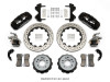 Wilwood AERO4 / MC4 Rear Kit 14.00 Drilled Currie Pro-Tour Unit Bearing Floater - 140-14263-D