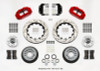 Wilwood Narrow Superlite 6R Front Hub Kit 14.00in Drill Red Magnum Force Drop Spindle - 140-14277-DR