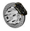 Wilwood Forged Dynalite Front Kit 19.00in Drilled Rotor Black WWE ProSpindle (5x5.00in Hub) - 140-14532-D
