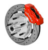 Wilwood Forged Dynalite Front Kit 19.00in Drilled Rotor Red WWE ProSpindle (5x5.00in Hub) - 140-14532-DR