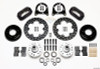 Wilwood Forged Dynalite Front Drag Kit Drilled Rotor 37-48 Ford Psgr. Car Spindle - 140-1501-BD