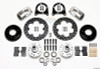 Wilwood Forged Dynalite Front Drag Kit Drilled Polished 37-48 Ford Psgr. Car Spindle - 140-1501-DP