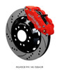 Wilwood Narrow Superlite 6R Front Hat Kit 14.00 Drilled Red 63-87 C10 w/ Wilwood Pro Spindles - 140-15304-DR