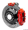 Wilwood Narrow Superlite 4R Rear P-Brk Kit 14.00in Rotor Big Ford New Style 2.50in Offset - SRP Red - 140-15845-DR