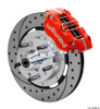 Wilwood Dynapro 4R Front Kit 11.75in SPR Drilled and Slotted Rotors - Red - 140-15909-DR