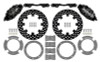 Wilwood 17-21 Can-Am X3RS Black 6-Piston Front Kit 11.25in - Drilled Rotors - 140-16628-D