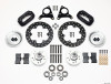 Wilwood Forged Dynalite Front Drag Kit Drilled Rotor CPD 73-80 A E B All F w/Disc - 140-2719-BD