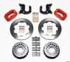 Wilwood Forged Dynalite P/S Rear Kit Red Mopar/Dana 2.36in Off w/Snap Ring Brng - 140-5591-R