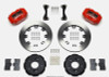 Wilwood Forged Dynalite Front Hat Kit 12.19in Red 02-06 Acura RSX-5 Lug - 140-7014-R