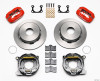 Wilwood Forged Dynalite P/S Park Brake Kit Red Big Ford 2.36in Offset Currie Blank - 140-7142-R