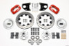 Wilwood Forged Dynalite Front Kit 12.19in Drilled Red 62-72 CDP B & E Body-Drum - 140-9828-DR