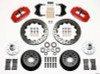 Wilwood Narrow Superlite 6R Front Hub Kit 12.88in Drill Red WWE ProSpindle - 140-9919-DR
