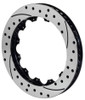 Wilwood Rotor-SV-SRP 72 Iron-LH-BLK-Drill 14.00 x 1.10 - 12 on 8.75in - 160-8401-BK