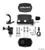 Wilwood Compact Tandem M/C - 15/16in Bore - w/Bracket and Valve (Pushrod) - Black - 261-14962-BK