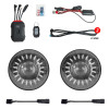 XK Glow 07-18 Jeep Wrangler JK 7in Headlight XKmax RGBW LED 2pc XKchrome Bluetooth App Cntl Kit - MX-7IN-JP-KIT
