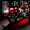 XK Glow Curb FX Bluetooth XKchrome App Waterproof LED Projector Welcome Light Angel Wing Style 2pc - XK-CFX-STA-WING