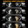 XK Glow JK Wrangler XKCHROME LED Grill Kit (Dual Mode) - XK-GRILL-JK1-DM