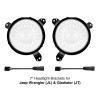 XK Glow Universal Headlight Mounting Brackets for Jeep Wrangler JL and Gladiator JT Models 7In - XK-MNT-JL