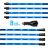 XK Glow Tube Single Color Underglow LED Accent Light Car/Truck Kit Light Blue - 8x24In - XK041002-AB