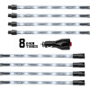XK Glow Tube Single Color Underglow LED Accent Light Car/Truck Kit White - 8x24In - XK041002-W