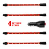 XK Glow Single Color XKGLOW UnderglowLED Accent Light Car/Truck Kit Red - 4x8In - XK041004-R