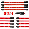 XK Glow Single Color XKGLOW UnderglowLED Accent Light Car/Truck Kit Red - 8x24In Tube + 4x8In Strip - XK041005-R