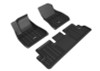 3D MAXpider 2020-2022 Tesla Model 3 Elitect 1st & 2nd Row Floormats - Black - E1TL02601809