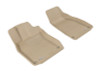 3D MAXpider 2005-2011 Audi A6/S6 Kagu 1st Row Floormat - Tan - L1AD00611502