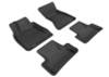 3D MAXpider 2009-2017 Audi Q5/SQ5 Kagu 1st & 2nd Row Floormats - Black - L1AD00901509 Photo - Primary