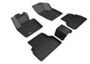 3D MAXpider 2015-2018 Audi Q3 Kagu 1st & 2nd Row Floormats - Black - L1AD03901509 Photo - Primary