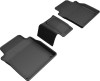3D MAXpider 2019-2020 Audi A8L Kagu 2nd Row Floormats - Black - L1AD05021509