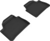 3D Maxpider 12-19 BMW 1 Series Kagu  Rear Floor Mat- Black - L1BM03621509