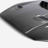 Anderson Composites 21-23 Ford Mustang Mach 1 Type-SK Double-Sided Carbon Fiber Hood