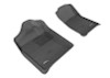 3D MAXpider 2007-2013 Chevrolet/GMC Silverado/Sierra Regular Cab Kagu 1st Row Floormat - Black - L1CH05111509