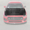 EOS Carbon Fiber Hood OE Style w Version 2 Vent - 2024+ Ford Mustang (HOOD-785-BKCF_VENT-1012-BKCF)