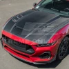 EOS Carbon Fiber Hood Vented - 2024+ Ford Mustang S650 (HOOD-1253-BKCF)