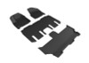 3D MAXpider 2017-2020 Chrysler Pacifica/Voyager Kagu 1st & 2nd & 3rd Row Floormats - Black - L1CY00501509