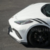 EOS Carbon Fiber Front Splitter Z06 Style - 2020+ Corvette C8 Stingray (FLIP-1129-BKCF)