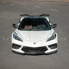 EOS Carbon Fiber Front Splitter Z06 Style - 2020+ Corvette C8 Stingray (FLIP-1129-BKCF)