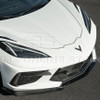 EOS Carbon Fiber Front Splitter Z06 Style - 2020+ Corvette C8 Stingray (FLIP-1129-BKCF)