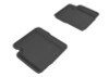 3D MAXpider 2012-2019 Fiat 500 Kagu 2nd Row Floormats - Black - L1FA00321509