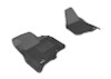3D MAXpider 2011-2012 Ford F-250/350/450 Supercab/Supercrew Kagu 1st Row Floormat - Black - L1FR07011509