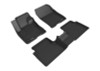 3D MAXpider 21-24 Ford Bronco Sport Kagu 1st / 2nd Row Floormats - Black - L1FR14301509