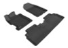 3D MAXpider 2006-2011 Honda Civic Sedan Kagu 1st & 2nd Row Floormat - Black - L1HD01201509