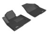 3D MAXpider 2013-2019 Hyundai Santa Fe Sport/Santa Fe/Santa Fe Xl Kagu 1st Row Floormat - Black - L1HY01711509