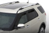 AVS 11-18 Ford Explorer Ventvisor In-Channel Front & Rear Window Deflectors 4pc - Smoke - 194293