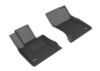 3D MAXpider 15-16 Hyundai Genesis Sedan AWD / 17-20 G80 AWD Kagu 1st Row Floormats - Black - L1HY05011509