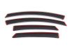 AVS 13-18 Ford Fusion Ventvisor In-Channel Front & Rear Window Deflectors 4pc - Smoke - 194714
