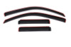 AVS 02-09 Chevy Trailblazer Ventvisor In-Channel Front & Rear Window Deflectors 4pc - Smoke - 194733