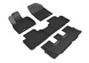 3D MAXpider 2020 Hyundai Palisade Kagu 1st & 2nd & 3rd Row Floormats - Black - L1HY10001509 Photo - Primary